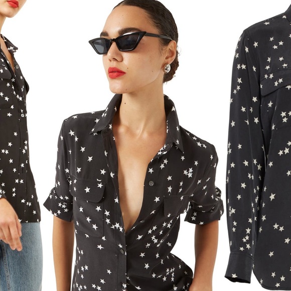 Equipment starry night silk shirt - Picture 1 of 6